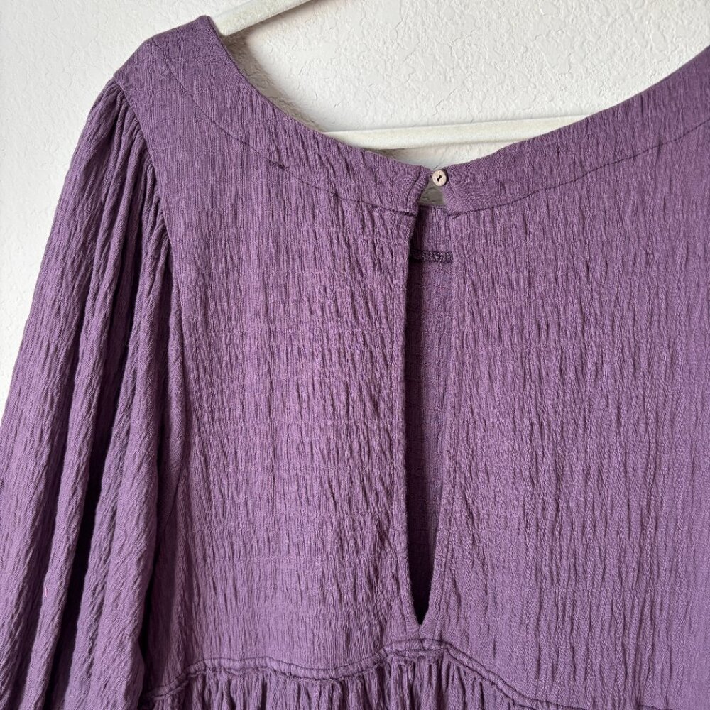 Free People Beach Boho Gauzy Get Obsessed Babydoll Dress - Picture 13 of 13